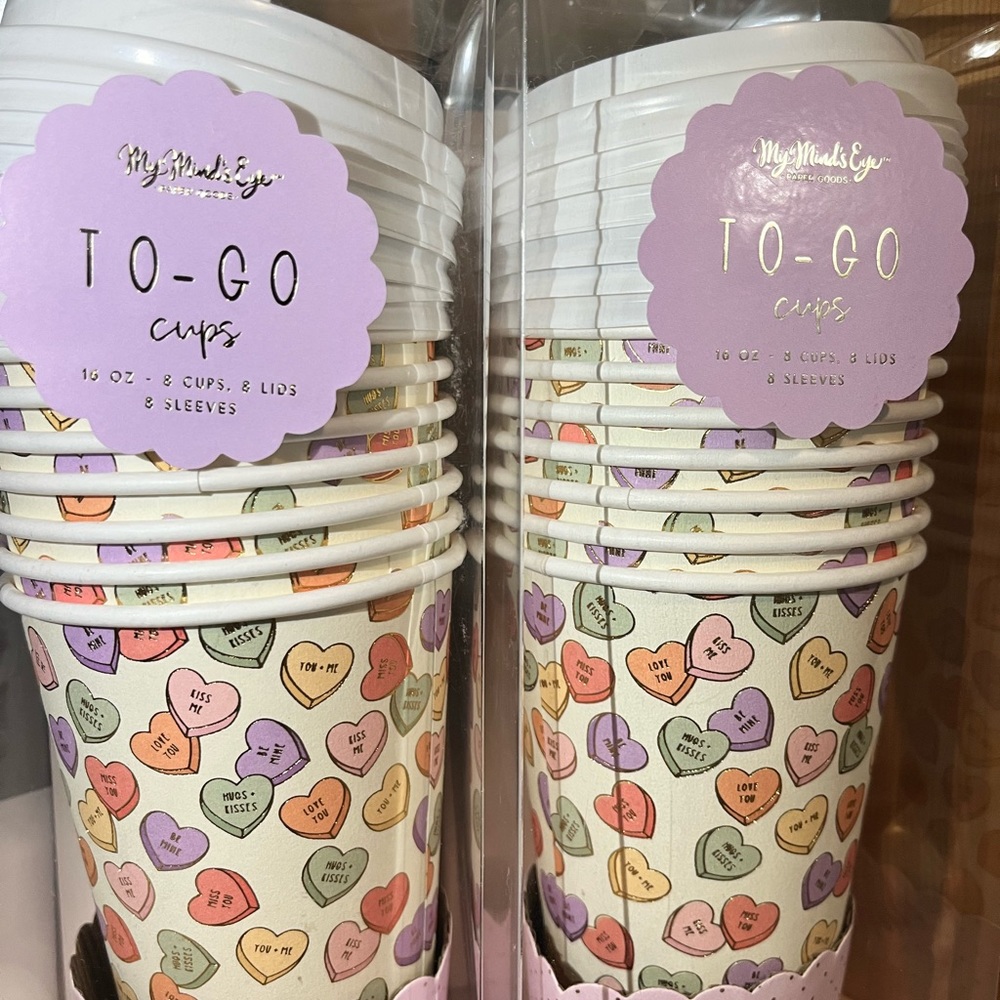 Valentine’s Day to go cups